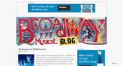 Desktop Screenshot of broadwaymusicalblog.com