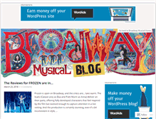 Tablet Screenshot of broadwaymusicalblog.com